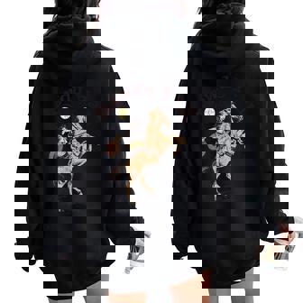 Vintage Howdy Y'All Rodeo Western Country Southern Cowgirl Women Oversized Hoodie Back Print - Monsterry