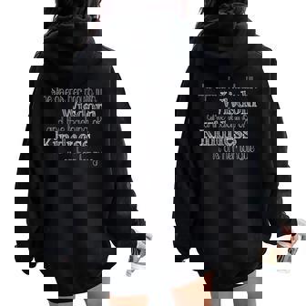 Wise Woman Christian Feminist Proverbs 31 T-Shirt Fearless Women Oversized Hoodie Back Print - Monsterry