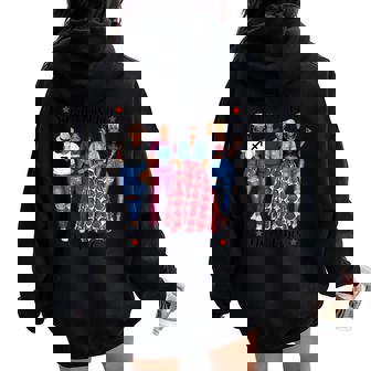 Woman Nurse Vibes Sagittarius Queen Zodiac Astrology Women Oversized Hoodie Back Print - Monsterry