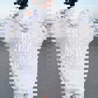 This Is What Amazing Mom Looks Like Mama Women Women Oversized Hoodie Back Print | Mazezy