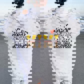 Ballpark Mimi Baseball Softball Mom Leopard Mother's Day Women Oversized Hoodie Back Print - Thegiftio