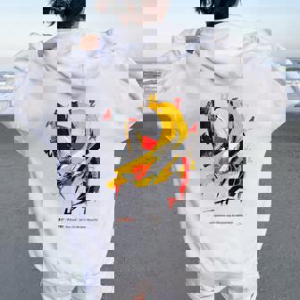 Banana Backprint Arte Fruta Obra Gráfica Banana Women Oversized Hoodie Back Print - Regaloses