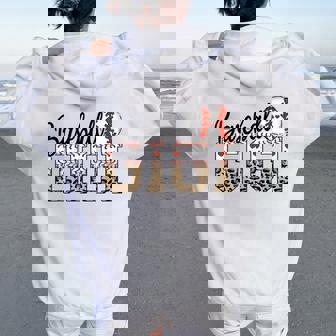 Baseball Gigi Ballpark Gigi Baseball Mom Mother's Day Women Oversized Hoodie Back Print - Thegiftio