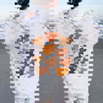 Celebrating Black History With Educated Leader Hearts Women Women Oversized Hoodie Back Print - Thegiftio