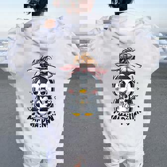 Cute Mama Penguin Family Penguin Baby Newborn Women Oversized Hoodie Back Print - Thegiftio