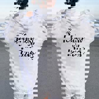 De Say Perhaps To Drugs Women Oversized Hoodie Back Print - Regaloses