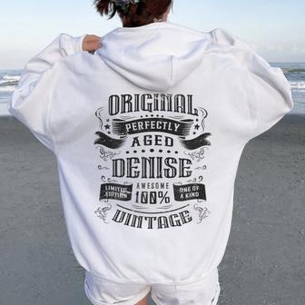 Denise Original Vintage Women Oversized Hoodie Back Print - Thegiftio UK