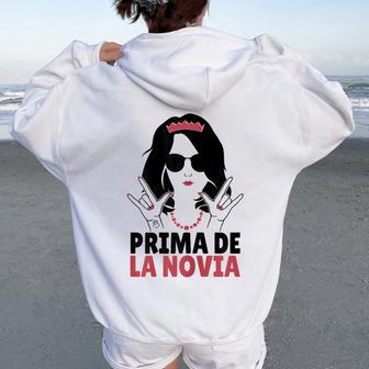 Despedida De Soltera Disfraz Equipo Prima Novia Accesorios Women Oversized Hoodie Back Print - Regaloses