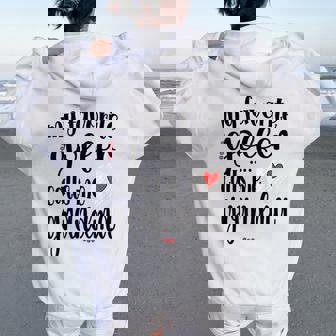 My Favorite Golfer Calls Me Grandma Golf Grandma Women Oversized Hoodie Back Print | Mazezy