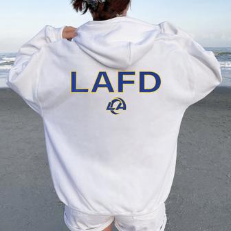 Lafd Ram Vintage For Women Women Oversized Hoodie Back Print - Thegiftio UK