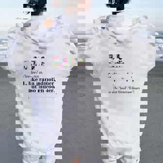 Lili Like Grandmother But So Much Cooler White Women Oversized Hoodie Back Print | Seseable UK