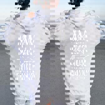 Mama Needs A Mother Effin Nap Mother's Day Mom Grandma Women Oversized Hoodie Back Print | Mazezy