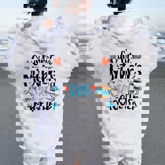 Première Fête Des Mères 2025 Notre Première Fête Des Mères Ensemble Sweat à capuche oversize pour femme avec imprimé dans le dos - Cadeauxyz