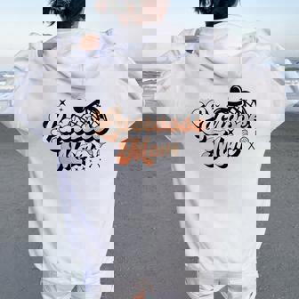 Retro Lacrosse Mom Vintage Lax For Women Oversized Hoodie Back Print | Mazezy