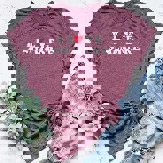 I Love Gilmore Matching Girlfriend & Boyfriend Gilmore Name Women's Heather T-Shirt - Thegiftio
