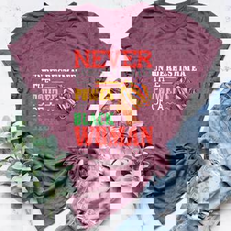 Never Underestimate The Power Of A Woman Inspirational Women's Heather T-Shirt - Monsterry