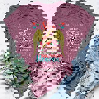 Wish A Very Happy Birthday Son In Heaven Memorial Family Women's Heather T-Shirt - Monsterry