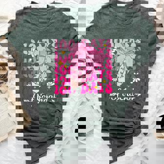 100 Days Of School Coquette Bow 100Th Day Of School Girls Bella Canvas T-shirt | Mazezy