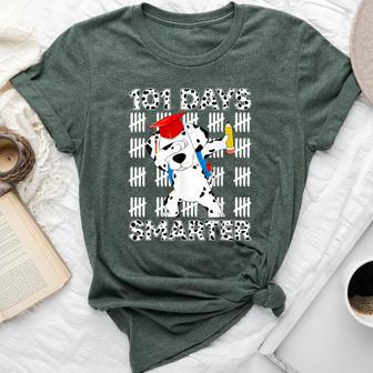 101 Days Of School Happy 100 Days Smarter Teacher Bella Canvas T-shirt - Thegiftio UK