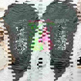 7Th Birthday Witch Pink And Green 7 Year Old Birthday Girls Bella Canvas T-shirt - Seseable