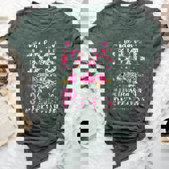 80 Year Old Made In 1945 Floral 80Th Birthday Women Bella Canvas T-shirt | Mazezy