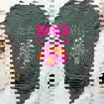 Aries Girl Birthday Queen Sneakers Zodiac Sign Bella Canvas T-shirt | Seseable CA