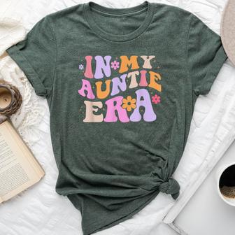 In My Auntie Era Retro Groovy For Cute Aunt Life Bella Canvas T-shirt - Thegiftio UK