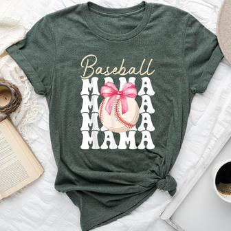 Baseball Mama Mother's Day Baseball Mom Bella Canvas T-shirt - Thegiftio UK