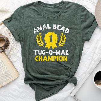 Bead Tug O War Champion Saying Adult Humor Women Bella Canvas T-shirt - Thegiftio UK