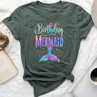 Birthday Mermaid Party Girl Mermaid Bella Canvas T-shirt - Thegiftio UK