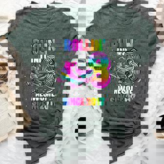 Birthday Roller Skating 8Th Girls Rollin Into 8 Skate Party Bella Canvas T-shirt - Thegiftio