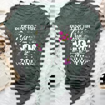 Blessed To Be Called Mom And Gigi Mother's Day Floral Women Bella Canvas T-shirt - Seseable