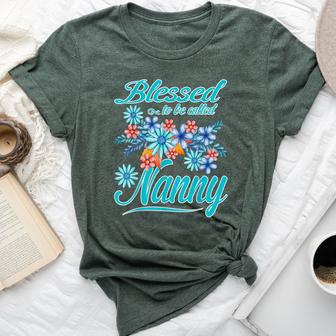 Blessed To Be Called Nanny Mother's Day Bella Canvas T-shirt - Thegiftio UK