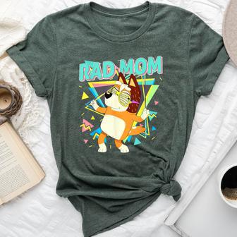Blue Rad Mom Tan Blue Heeler Retro 90S Bella Canvas T-shirt - Thegiftio UK