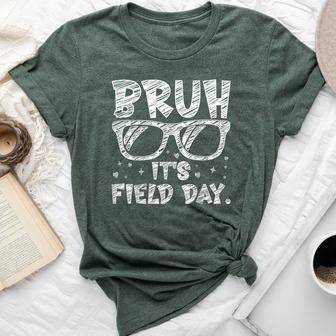 Bruh Field Day Teacher Happy Field Day Sunglasses Boys Bella Canvas T-shirt - Thegiftio UK