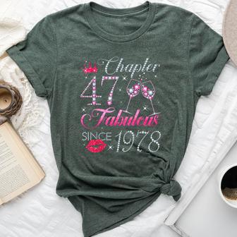 Chapter 47 Fabulous Since 1978 47Th Birthday For Women Bella Canvas T-shirt - Thegiftio UK