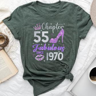 Chapter 55 Fabulous Since 1970 55Th Birthday Girl Bella Canvas T-shirt - Thegiftio UK