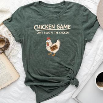 Chicken Game Don't Look At The Chicken Bella Canvas T-shirt - Thegiftio UK