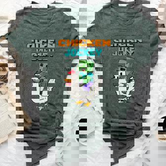 Chicken Jockey Zombie Pixel Apparel Bella Canvas T-shirt | Mazezy