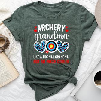 Cool Archery Grandma Of An Archer Grandmother Bella Canvas T-shirt - Thegiftio UK