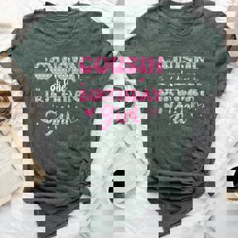 Cousin Of The Birthday Pink Girl Matching Family Bella Canvas T-shirt - Thegiftio