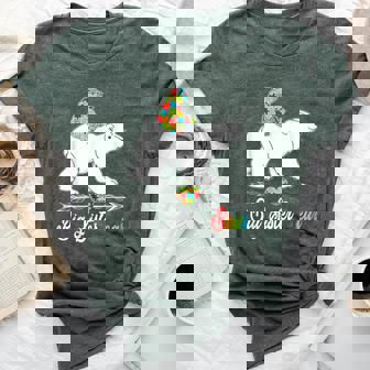 Cute Big Sister Bear Autism Awareness Autistic Family Lover Bella Canvas T-shirt - Thegiftio