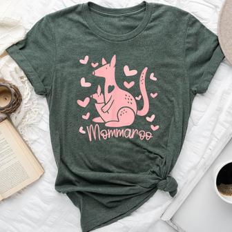 Cute Mommaroo Kangaroo Pregnancy Pregnant Bella Canvas T-shirt - Thegiftio UK