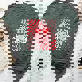 Cute Valentines Vibes Groovy Valentine Day Kid Bella Canvas T-shirt | Mazezy