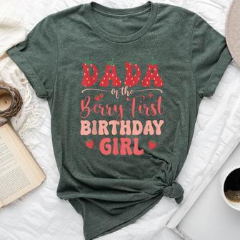 Dada Of The Birthday Girl Berry First Family Party Decor Bella Canvas T-shirt - Thegiftio UK