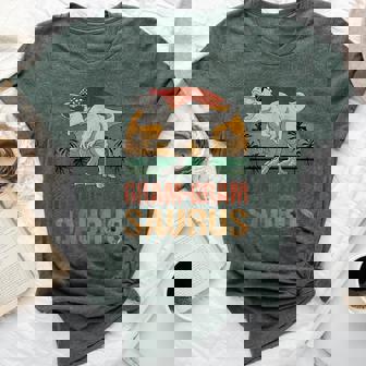 Dinosaur Gram-Gram Saurus Vintage Mother's Day Bella Canvas T-shirt - Seseable