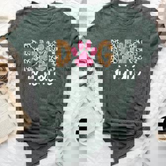 Dog Mimi Dog Lover Mimi Grandma Leopard Bella Canvas T-shirt - Seseable