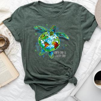 Earth Day Is Every Day Sea Turtle Animal Saving Earth Bella Canvas T-shirt - Thegiftio UK