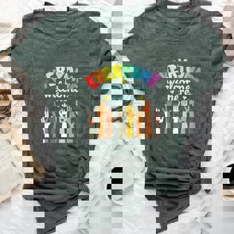 Everyone Is Welcome Here Bella Canvas T-shirt | Mazezy