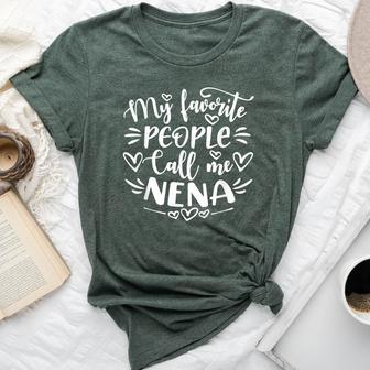 My Favorite People Call Me Nena Mother's Day Bella Canvas T-shirt - Thegiftio UK